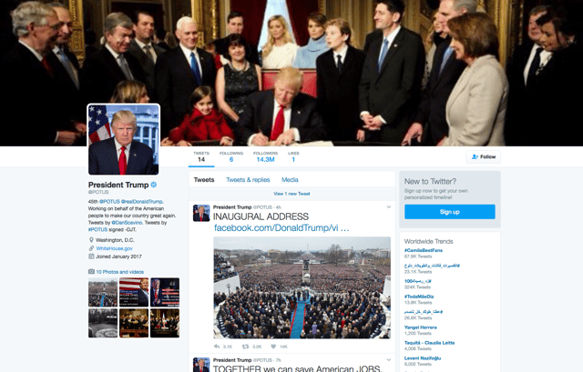 Trump POTUS Twitter Social Media