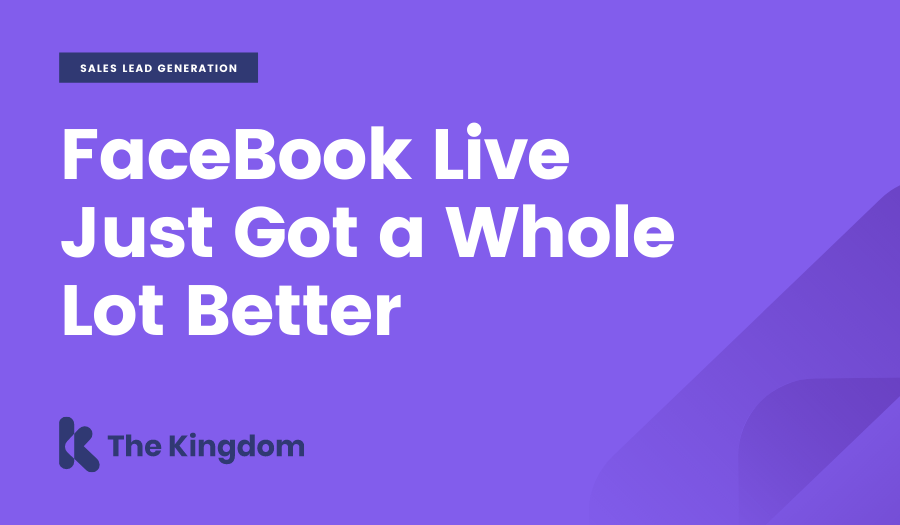 FaceBook Live Just Got a Whole Lot Better