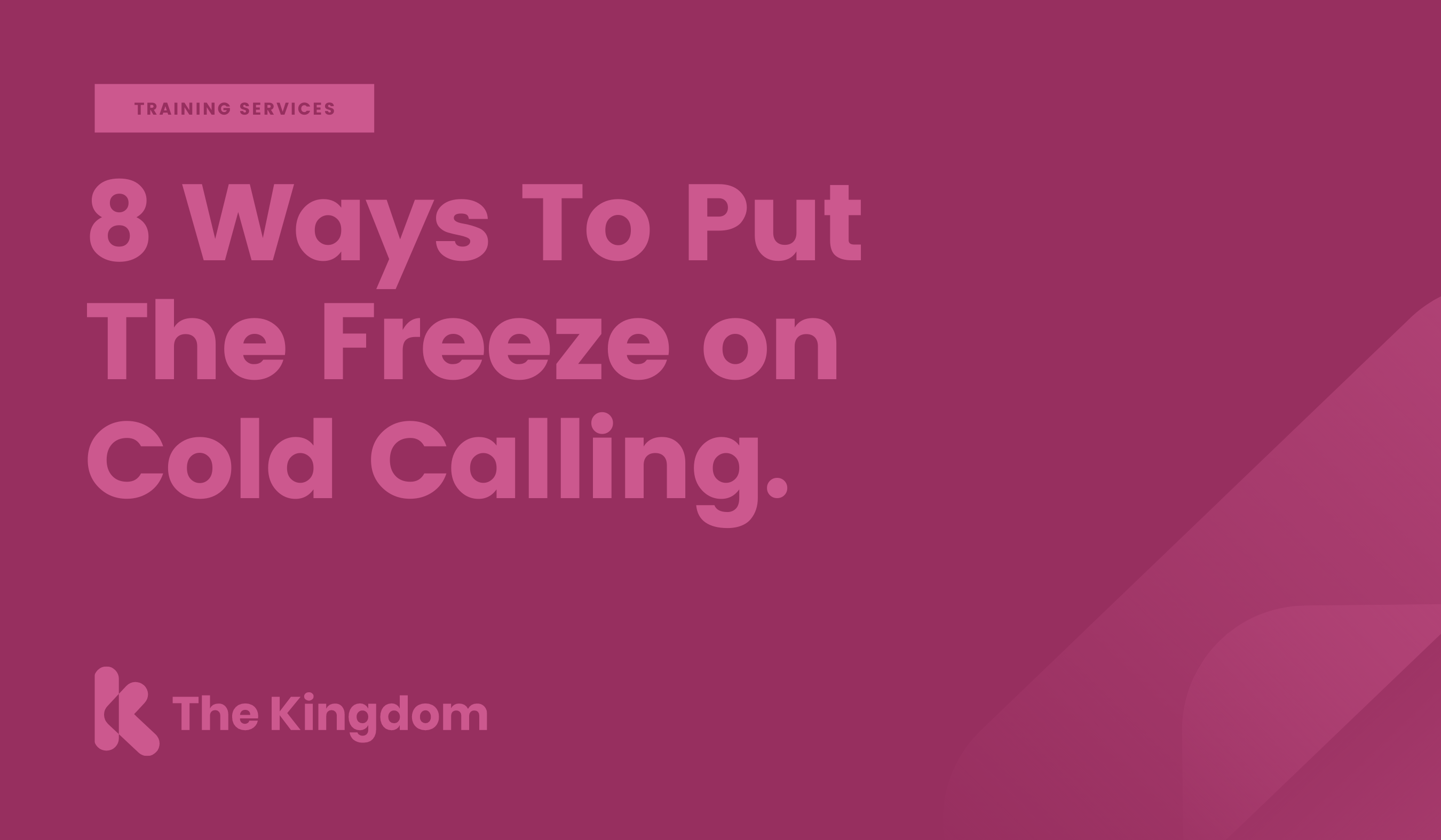 8 Ways To Put The Freeze on Cold Calling