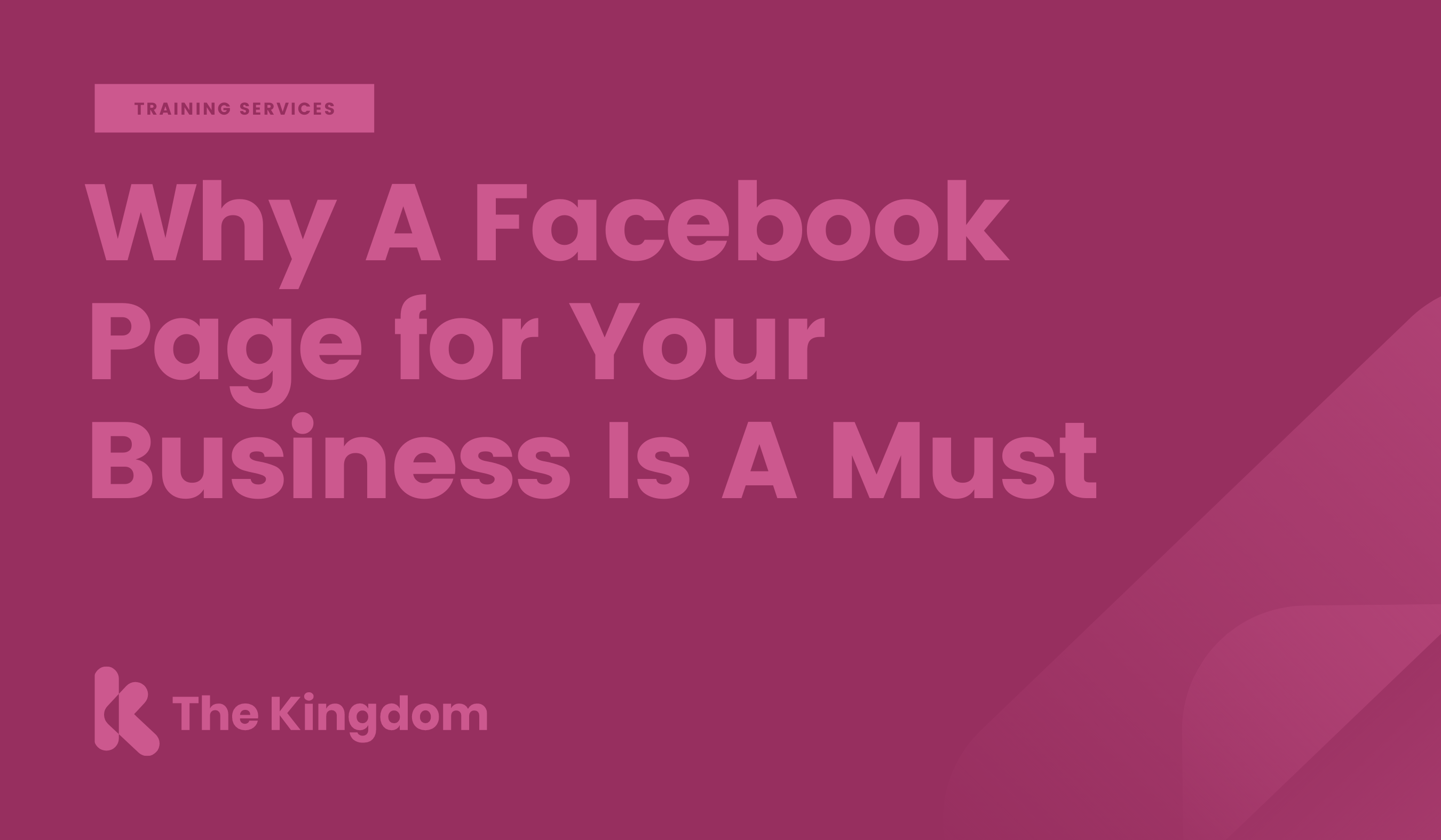 Why A Facebook Page for Your Business Is A Must